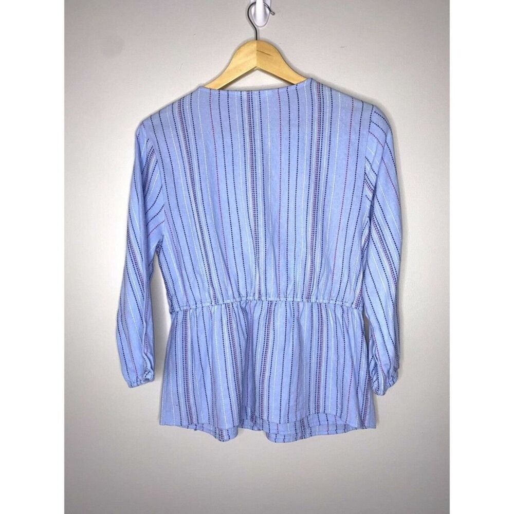 Time and Tru Wrap Top Women Small (4-6) 100% Cotton # - Picture 3 of 3